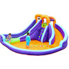 Double Slide Water Park with Climbing Wall & Water Cannon - Pool Toys - 2
