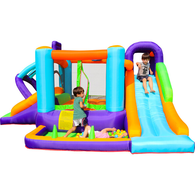 Deluxe Bouncy Castle with Slide & Ball Pit - Playhouses - 1 - zoom