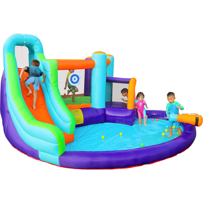 Mega Bouncy Water Park with Water Cannon - Pool Toys - 1 - zoom