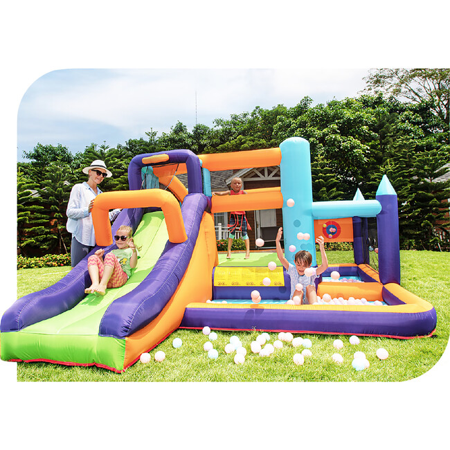 Mega Bouncy Castle with Slide & Sports Field