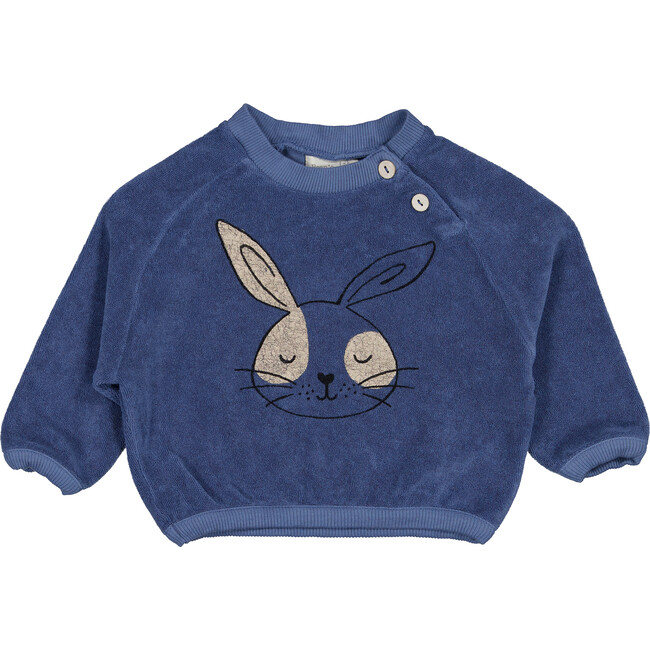 Bunny Pullover, Blue - Sweatshirts - 1