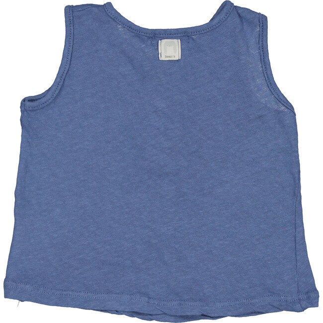 Sleeveless Tank Top, Blue - Shirts - 2