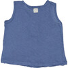 Sleeveless Tank Top, Blue - Shirts - 2 - thumbnail