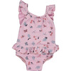Ruffled One Piece, Mauve Pink - One Pieces - 1 - thumbnail