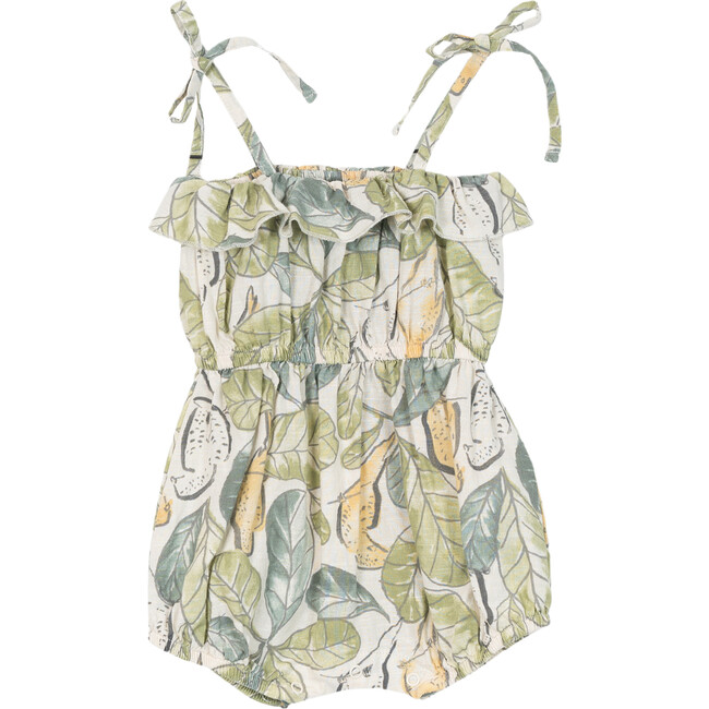 Canary Jungle Romper, Green and Yellow
