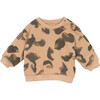 Printed Pullover, Brown - Sweatshirts - 1 - thumbnail