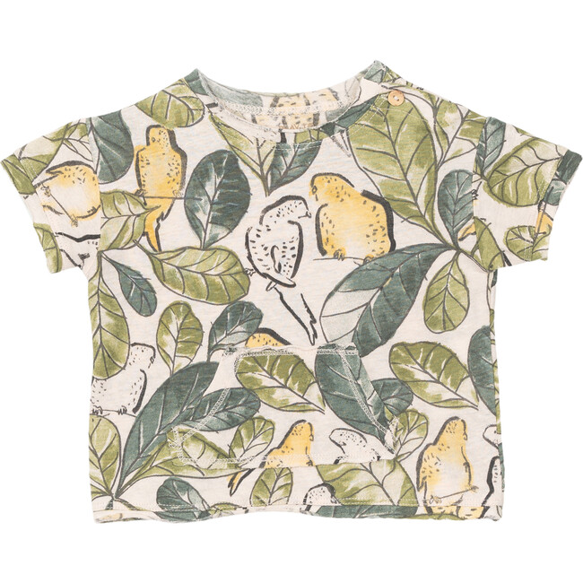 Jungle Canary Tee, Green - T-Shirts - 1