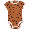Printed Knit Onesie, Orange - Rompers - 1 - thumbnail