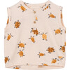 Turtle Printed Tank, Orange - T-Shirts - 1 - thumbnail