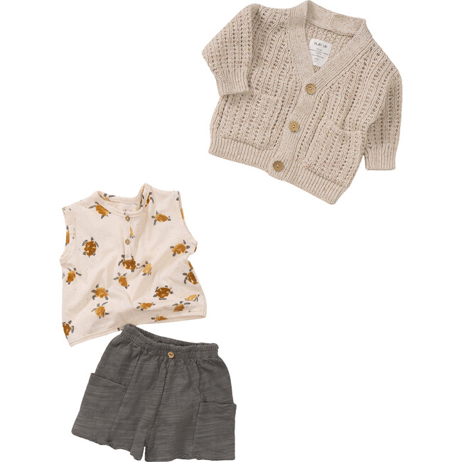 Turtle Printed Tank, Orange - T-Shirts - 2