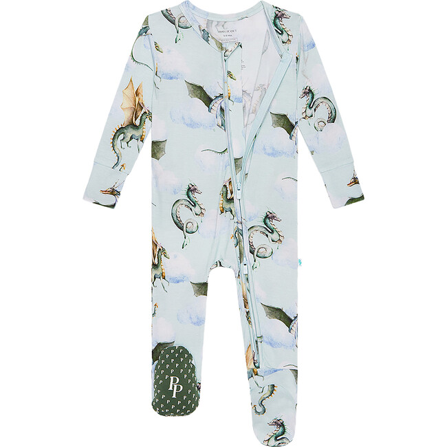 Footie Zippered One Piece, Percy - Onesies - 2
