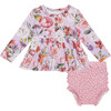 Long Sleeve Henley Peplum Top & Bloomer Set, Pari - Mixed Apparel Set - 1 - thumbnail