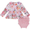 Long Sleeve Henley Peplum Top & Bloomer Set, Pari - Mixed Apparel Set - 2