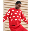 Women's Love Sweater, Red - Sweaters - 2 - thumbnail
