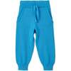 Organic Cotton Knit Joggers, Archipelago Blue - Pants - 1 - thumbnail