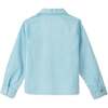 Long Sleeve Organic Cotton Woven Collared Shirt, Sky Blue - Shirts - 2