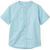 Short Sleeve Organic Cotton Woven Shirt, Sky Blue With Natural Mineral Dye - Shirts - 1 - thumbnail