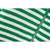Organic Cotton Knit Cardigan, Green and Ecru Stripe - Cardigans - 2