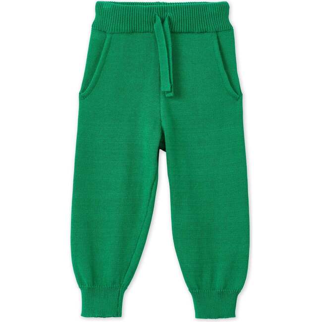 Organic Cotton Knit Joggers, Green