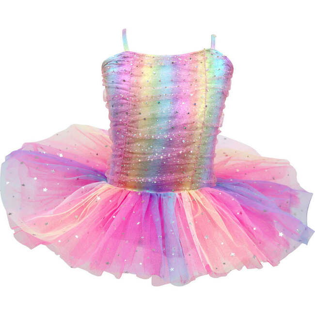 Rainbow Ruched Sparkle Ballet Tutu - Costumes - 1