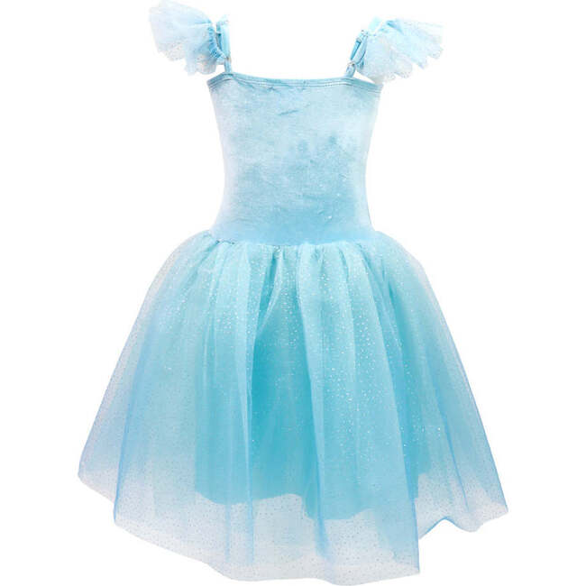 Princess Sapphire Velvet Dress with Ombre Tulle Skirt
