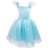 Princess Sapphire Velvet Dress with Ombre Tulle Skirt - Costumes - 2