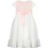 Poppy Cotton Embroidered Smocked Dress, Pink & White - Dresses - 3