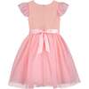 Confetti Smocked & Embroidered Tulle Baby Occasion Dress, Sugar Pink - Dresses - 2