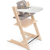 Tripp Trapp® High Chair and Cushion with Stokke® Tray, Natural - Highchairs - 1 - thumbnail