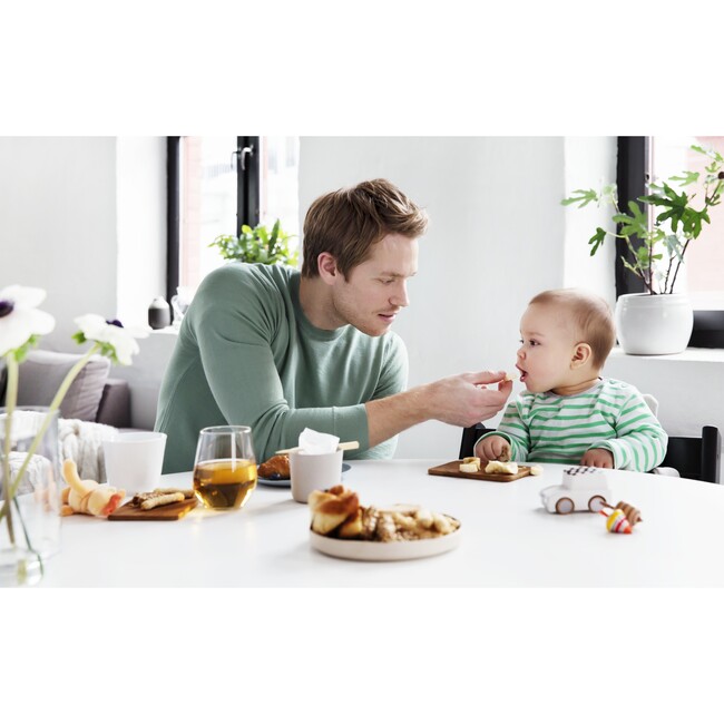 Tripp Trapp® High Chair and Cushion with Stokke® Tray, Black - Highchairs - 2