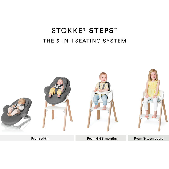Stokke® Steps™ Bouncer, Deep Grey - Highchairs - 7