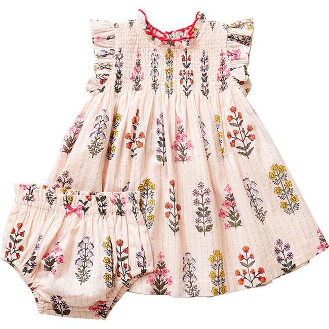 Baby Stevie Dress Set, Cloud Pink Floral - Pink Chicken Tops | Maisonette