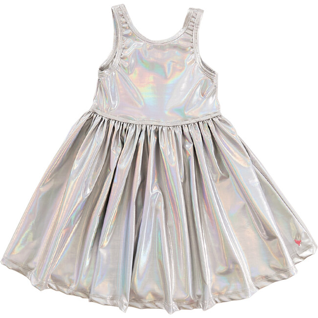Liza Metallic Dress, Holographic - Dresses - 1