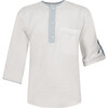 Toulouse Boy Shirt, White Baby Blue - Shirts - 1 - thumbnail