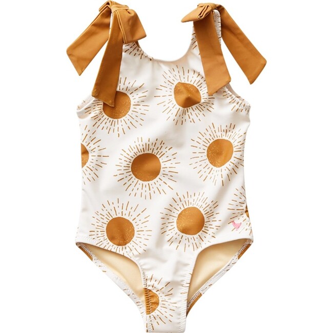 Shelly Swimsuit, Gold Suns - One Pieces - 1
