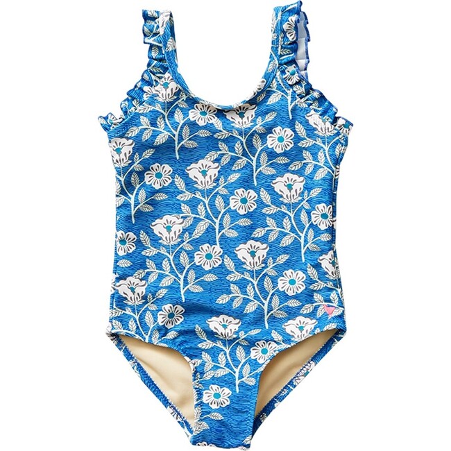 Claire Swimsuit, Royal Goa Floral - Pink Chicken Swim | Maisonette