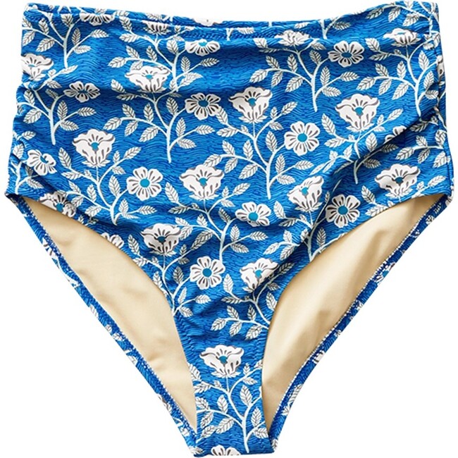 Women's Swim Bottom, Royal Goa Floral - Two Pieces - 1