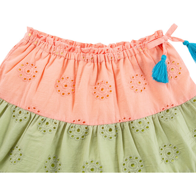 Eyelet Tiered Skirt, Multi - Skirts - 3