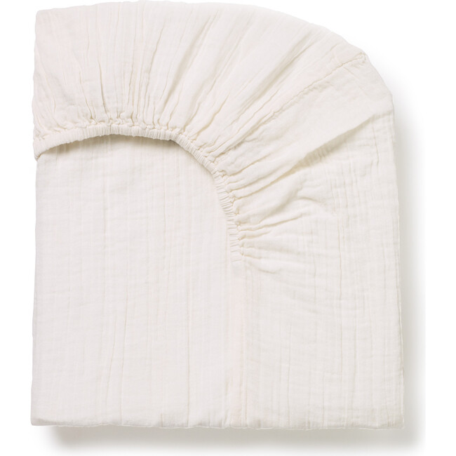 Fitted Sheet, Cream - Crib Sheets - 1