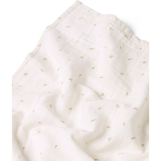Large Muslin Swaddle Pink Rosebud - Swaddles - 2