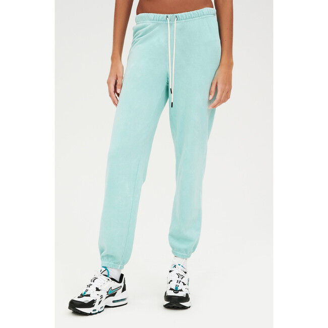 Women's Flore French Terry 7/8 Sweatpant, Washed Jade - Sweatpants - 2