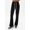 Women's Raven Fleece Full Length Sweatpant, Black - Sweatpants - 2