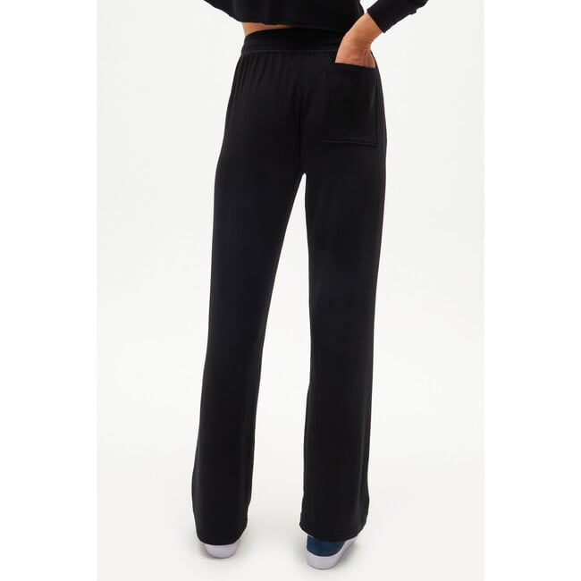 Women's Raven Fleece Full Length Sweatpant, Black - Sweatpants - 3