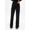 Women's Raven Fleece Full Length Sweatpant, Black - Sweatpants - 3