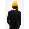 Women's Warm Up Crop Fleece Sweatshirt, Black - Sweatshirts - 3