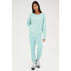 Women's Flore French Terry 7/8 Sweatpant, Washed Jade - Sweatpants - 4