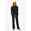 Women's Warm Up Crop Fleece Sweatshirt, Black - Sweatshirts - 4
