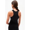 Women's Kiki Rib Tank Full Length, Black - Shirts - 3