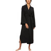 Women's Kaia Kimono Robe, Solid Black - Robes - 1 - thumbnail