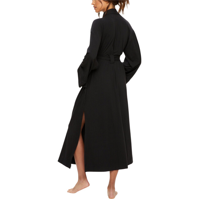 Women's Kaia Kimono Robe, Solid Black